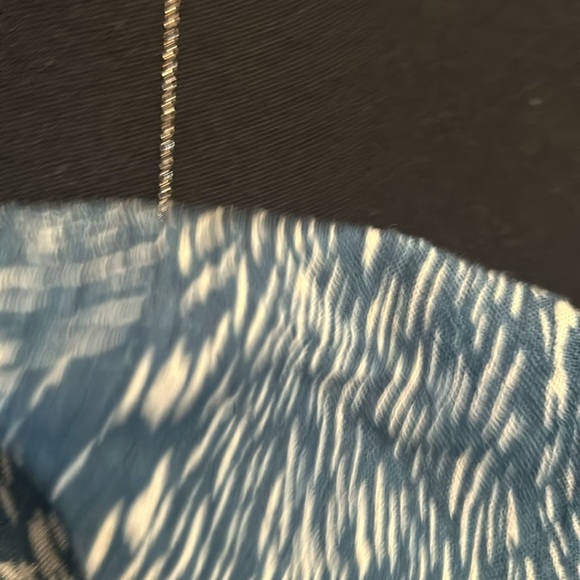 Blue Patterned Soft Surroundings Blouse - Picture 4 of 5